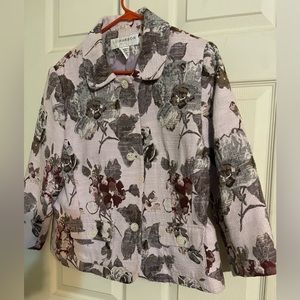 Sag Harbor Floral Blazer Size 14 Petite